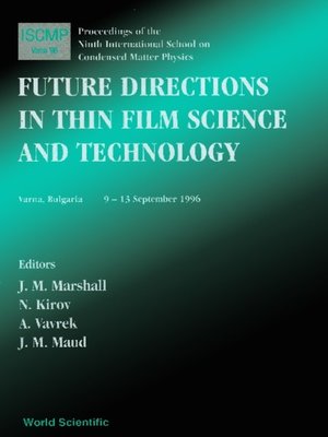 cover image of Future Directions In Thin Film, Science and Technology,proc of the 9th International School On Condensed Matter Phy
